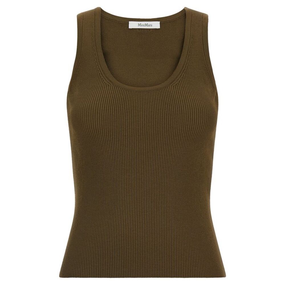 Max Mara Bicolor Viscose Sleeveles Women's T-Shirt